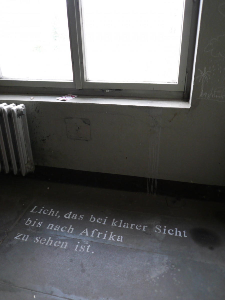 Constanze Böckmann: Boatpeople - Licht - Schriftarbeit 2013