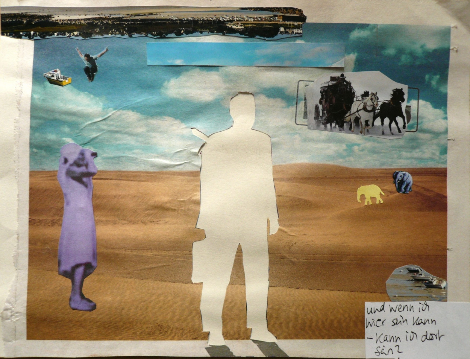 Constanze Böckmann: hier-sein Collage - 2017