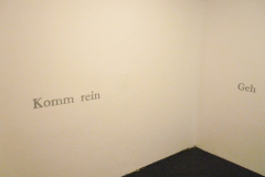 Constanze Böckmann: A Place To Be-  Komm rein / Geh - Schrift und Audio -2015