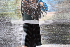 Constanze Boeckmann: Die Würdige - Collage 15x21cm 2021