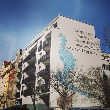 Constanze Böckmann: Licht sein - Wandbild - Dresden Friedrichstadt 2015
